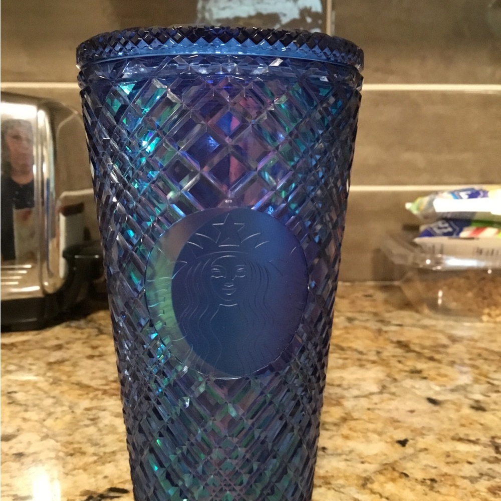 STARBUCKS IRIDESCENT BLUE TUMBLER